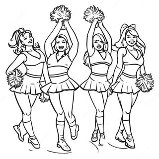 Arizona Cardinals Cheerleaders Kleurplaat 30659-27522