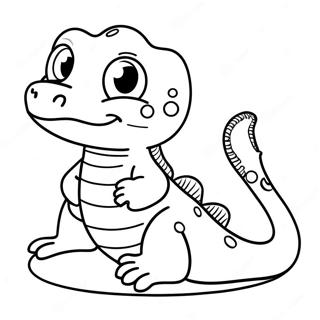 Schattige Cartoon Salamander Kleurplaat 30709-27561