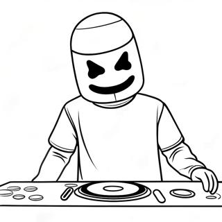 Dj Marshmello Kleurplaat 30788-27622