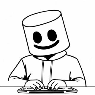 Dj Marshmello Kleurplaat 30788-27624