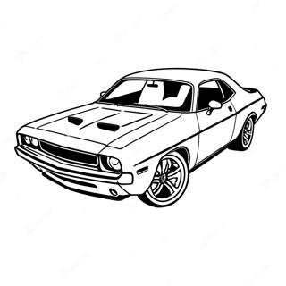 Dodge Challenger Kleurplaten