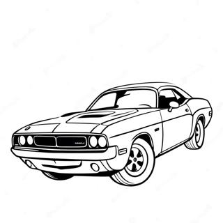 Classic Dodge Challenger Kleurplaat 30839-27665