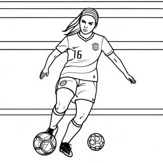 Alex Morgan Kleurplaten