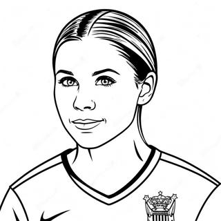 Alex Morgan Voetbalster Kleurplaat 30969-27769