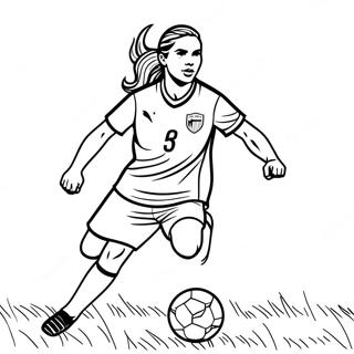 Alex Morgan Voetbalster Kleurplaat 30969-27770