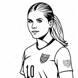 Alex Morgan Voetbalster Kleurplaat 30969-27771