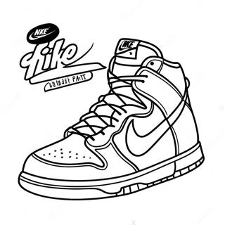 Nike Dunk Sneakers Kleurplaat 31098-27871