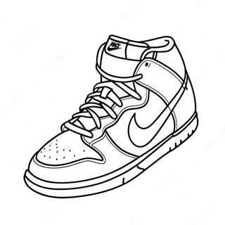 Kleurige Nike Dunk Schoenen Kleurplaat 31099-27875