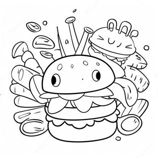 Krabby Patty Kleurplaat 31398-28112