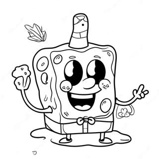 Spongebob Stoner Kleurplaat 31488-28183