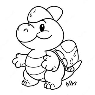 Blije Koopa Troopa Kleurplaat 31849-16385