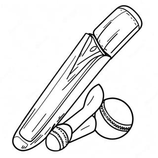 Cricketbat En Bal Kleurplaat 31889-16406