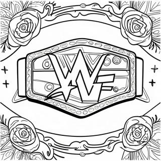 Wwe Kampioenschapsriem Met Sterren Kleurplaat 31900-16419