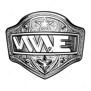 Wwe Kampioenschapsriem Met Sterren Kleurplaat 31900-16420