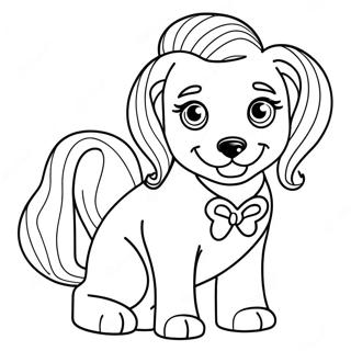 Barbie Hond Kleurplaat 31929-16439