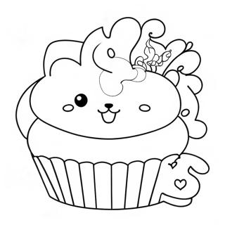 Kitty Cupcake Kleurplaat 32199-16655