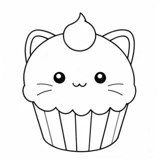 Kitty Cupcake Kleurplaat 32199-16656