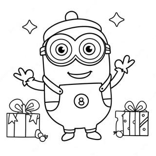 Minion Kerst Kleurplaat 32209-16664