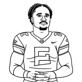 Jalen Hurts In Actie Kleurplaat 32270-16716