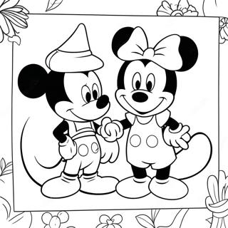 Kleurplaat Van Mickey En Minnie 32369-16790