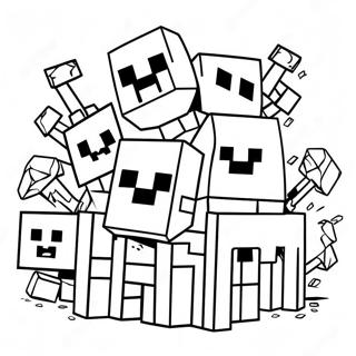 Minecraft Mutant Mobs Kleurplaat 33161-17402