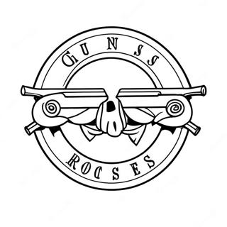 Guns And Roses Logo Kleurplaat 33341-17548