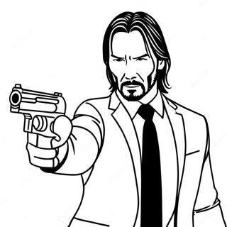 John Wick In Actie Kleurplaat 33402-17600