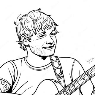 Ed Sheeran Kleurplaten