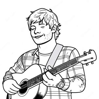 Ed Sheeran Kleurplaat 33421-17610