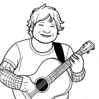 Ed Sheeran Kleurplaat 33421-17612