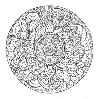 Zigeuner Boho Mandala Kleurplaat 33741-17867