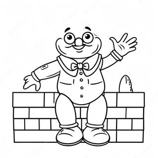 Humpty Dumpty Zittend Op Een Muur Kleurplaat 33813-17918