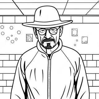 Walter White In Gevaarlijke Kleding Kleurplaat 33983-18050