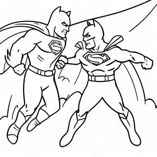 Epische Batman Vs Superman Strijd Kleurplaat 34043-18097