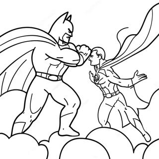 Epische Batman Vs Superman Strijd Kleurplaat 34043-18098