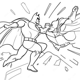 Epische Batman Vs Superman Strijd Kleurplaat 34043-28298