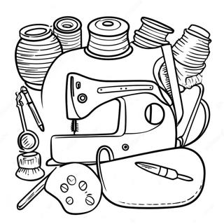 Schattige Naaigerei Kleurplaat 34103 28348