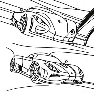 Koenigsegg Agera In Beweging Kleurplaat 34163-18194