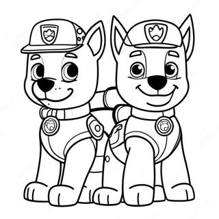 Halloween Paw Patrol Kleurplaten