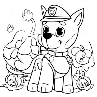 Halloween Paw Patrol Kleurplaat 3429-2788