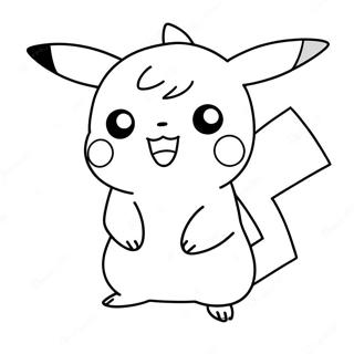 Schattige Pikachu Kleurplaat 34333-28529