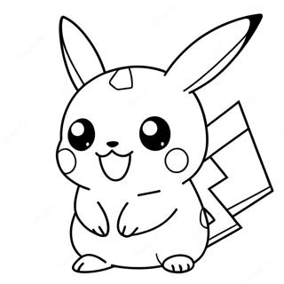 Schattige Pikachu Kleurplaat 34333-28530