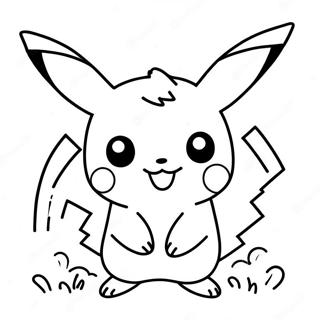 Schattige Pikachu Kleurplaat 34333-28531