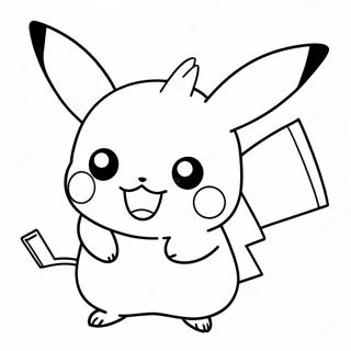 Schattige Pikachu Kleurplaat 34333-28605