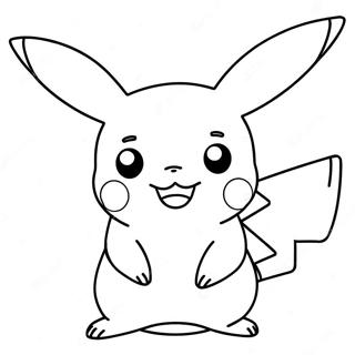 Schattige Pikachu Kleurplaat 34333-28607