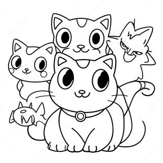 Mew Mew Power Personages Kleurplaat 34543-28773