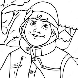 Kristoff In Winteroutfit Kleurplaat 34653-28861