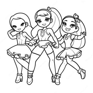 Lolirock Personages Die Dansen Kleurplaat 34713-28909