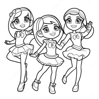 Lolirock Personages Die Dansen Kleurplaat 34713-28912