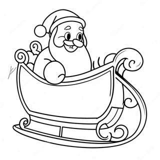 Santas Slede Kleurplaat 35063-29183